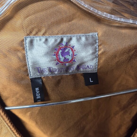 Territory Ahead Suede Vest L | Brown Leather Button Down Western Heritage - Picture 7 of 7